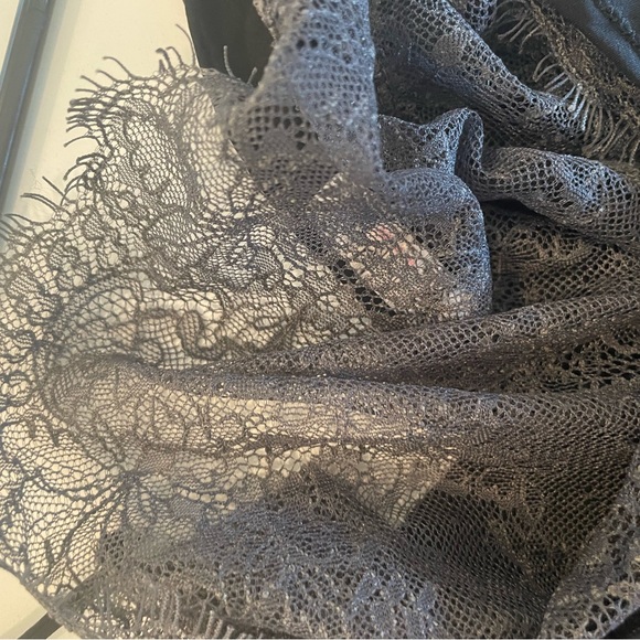 Free People XS(fits loose) Black Silk Lace Adjustable Top - Picture 12 of 14